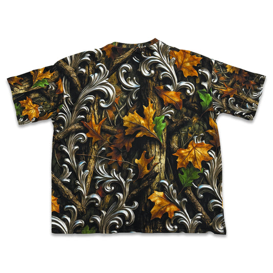 Suture Studios Baroque Realtree Camouflage All Over Graphic Oversized T-shirt