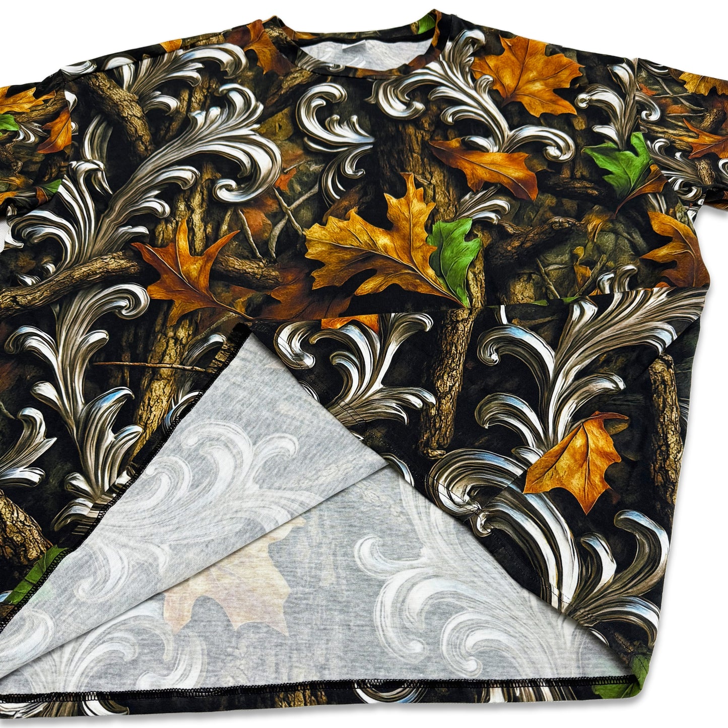 Suture Studios Baroque Realtree Camouflage All Over Graphic Oversized T-shirt