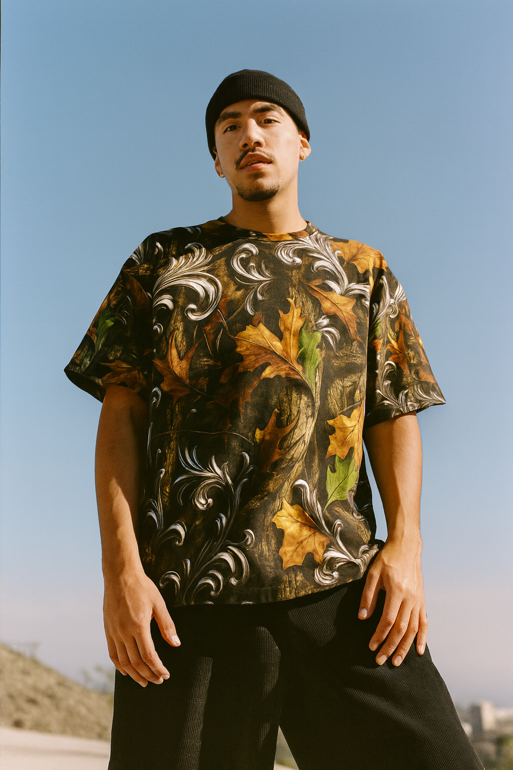 Suture Studios Baroque Realtree Camouflage All Over Graphic Oversized T-shirt