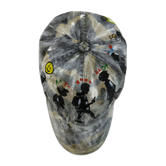 Suture Studios Hand Painted Life Cycle 6-Panel Camouflage Hat
