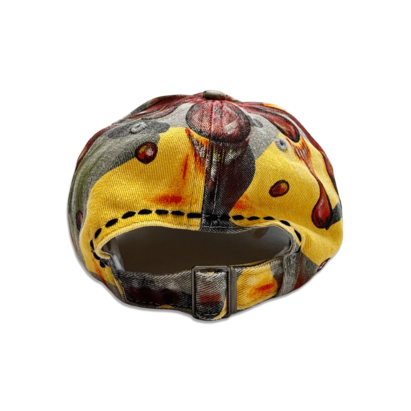 Suture Studios Hand Painted and Embroidered 6-Panel Yellow Camouflage Hat