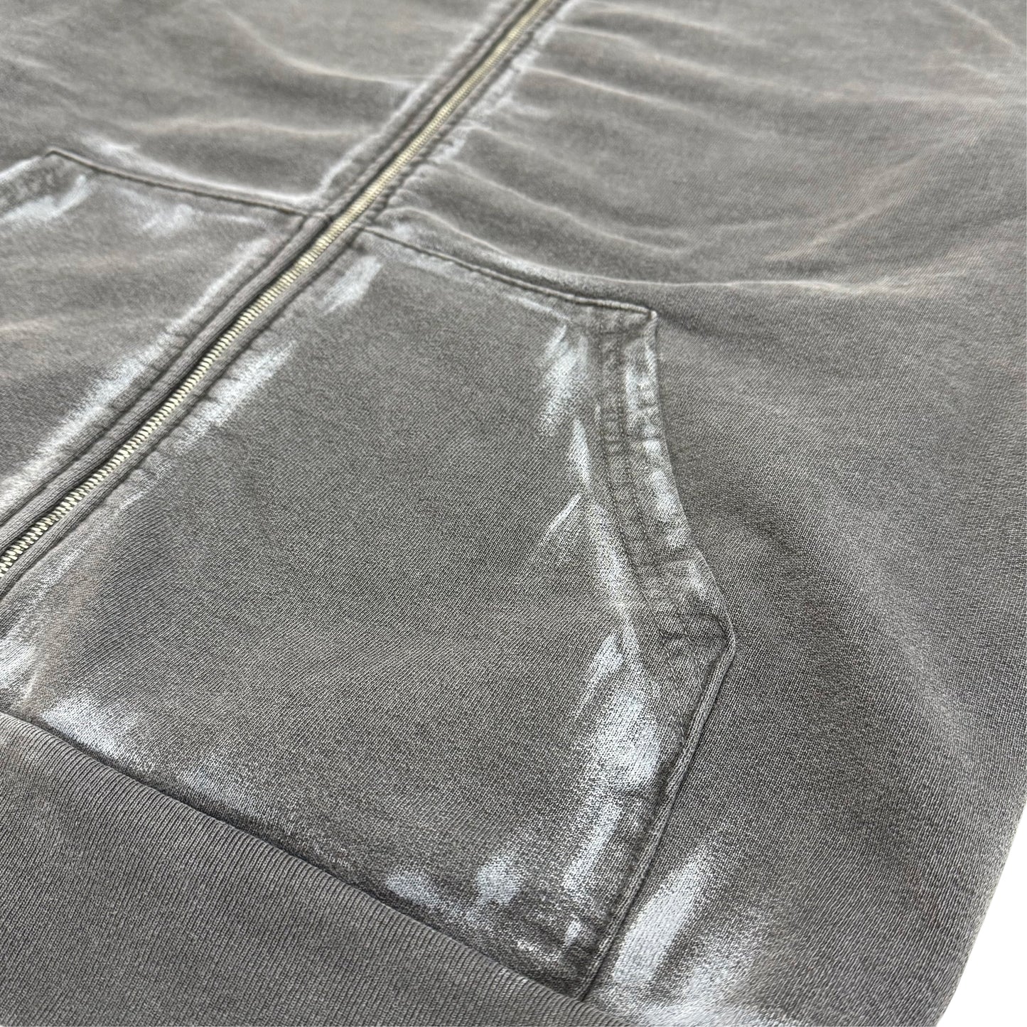 Suture Studios The Loner Hand Painted Embroidered Zip up Hoodie Large