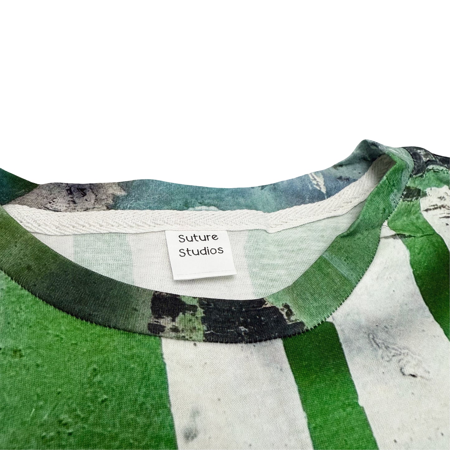Suture Studios Grunge Graffiti Art All Over Graphic Pattern Oversized T-shirt