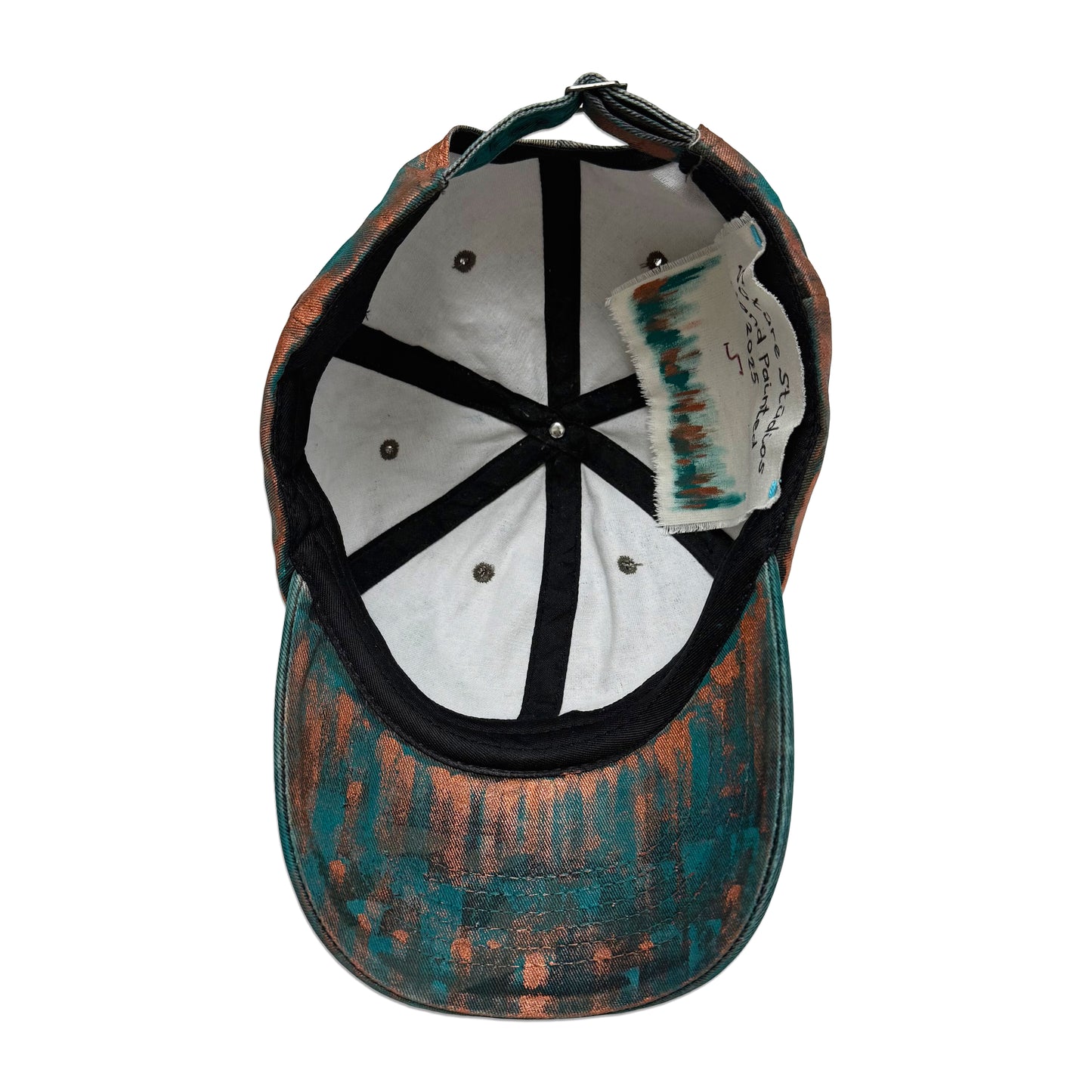 Hand Painted Copper Patina 6-Panel Hat