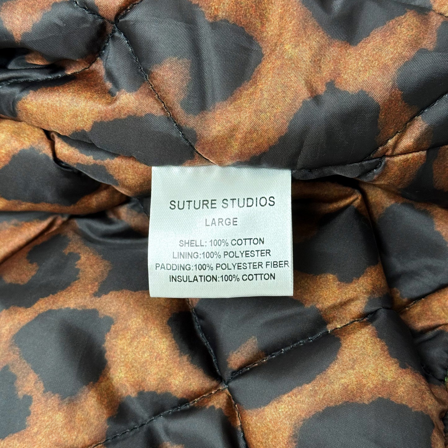 Suture Studios 12oz. Canvas Hooded Work Jacket Green Leopard