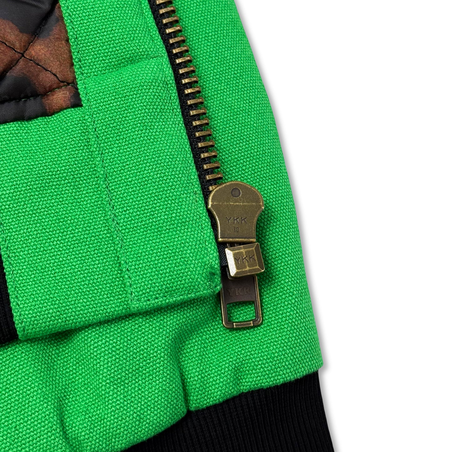 Suture Studios 12oz. Canvas Hooded Work Jacket Green Leopard