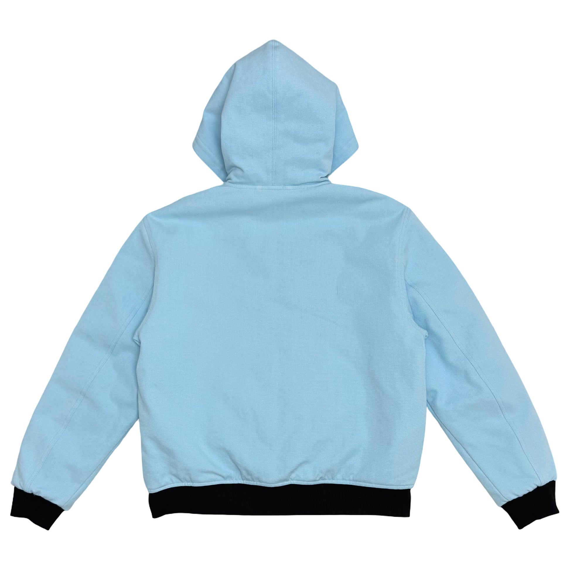 Suture Studios 16oz. Canvas Hooded Work Jacket Light Blue Leopard