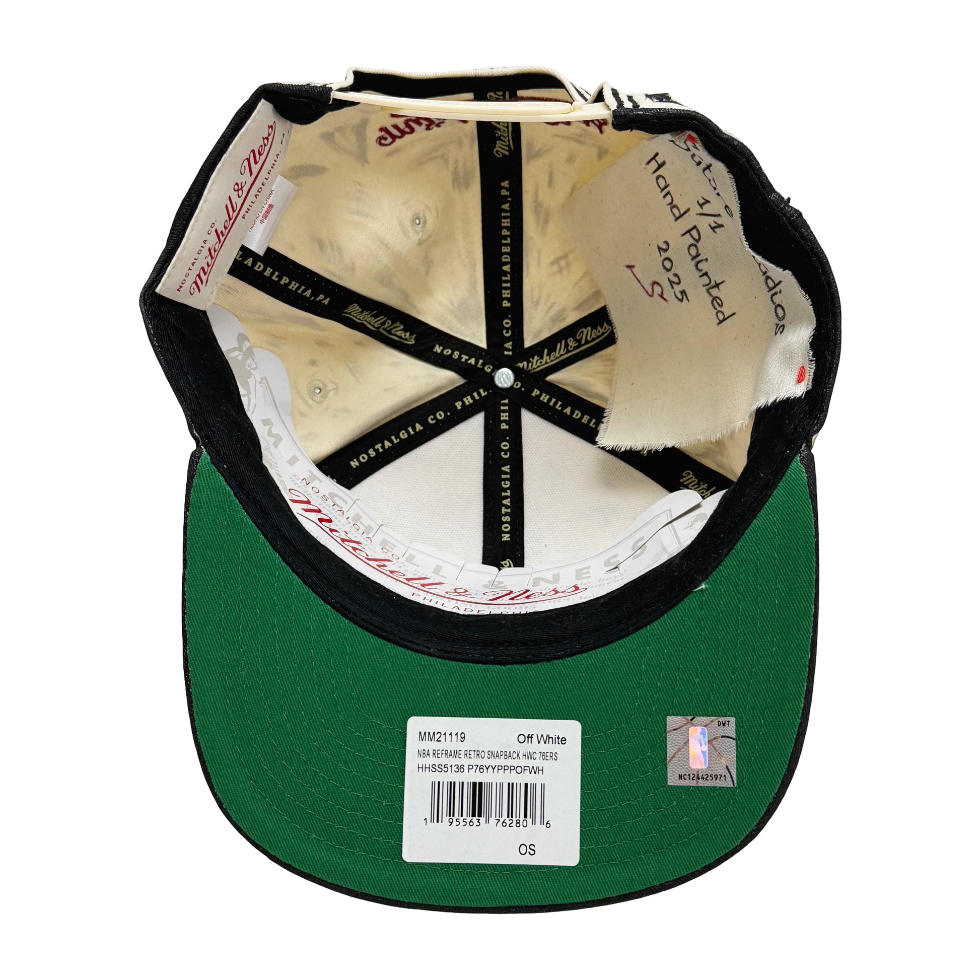 Suture Studios 1 of 1 Hand Painted Philadelphia 76ers 6-Panel Hat
