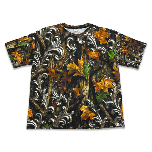 Suture Studios Baroque Realtree Camouflage All Over Graphic Oversized T-shirt
