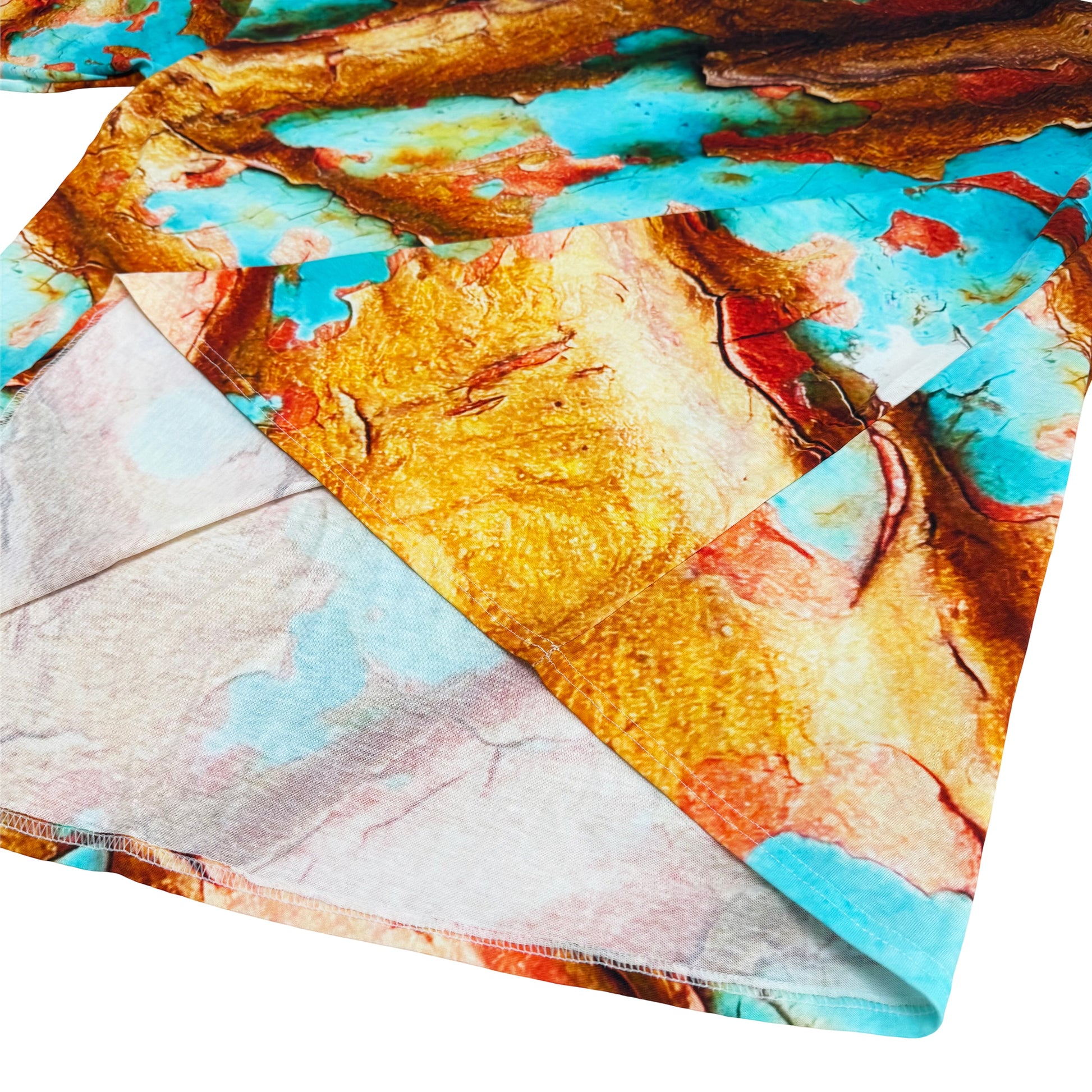 Suture Studios Cracked Peeling Paint All Over Graphic Pattern Oversized T-shirt