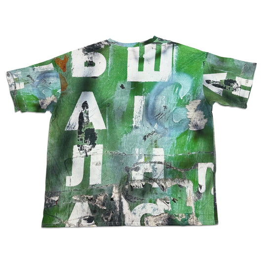 Suture Studios Grunge Graffiti Art All Over Graphic Pattern Oversized T-shirt