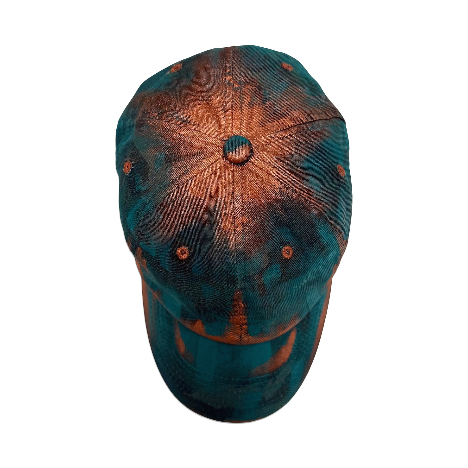 Suture Studios Hand Painted Copper Patina 6-Panel Hat