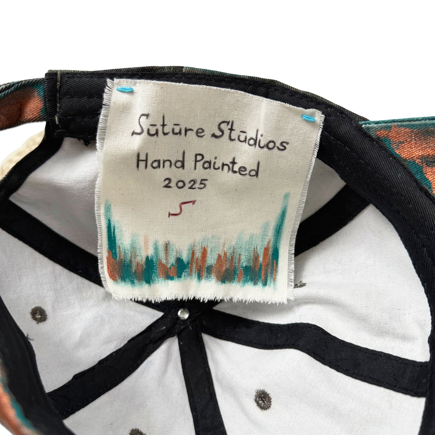 Suture Studios Hand Painted Copper Patina 6-Panel Hat