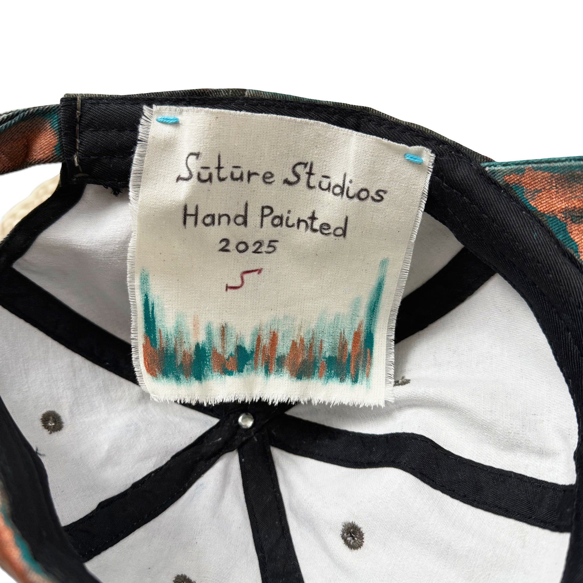 Suture Studios Hand Painted Copper Patina 6-Panel Hat