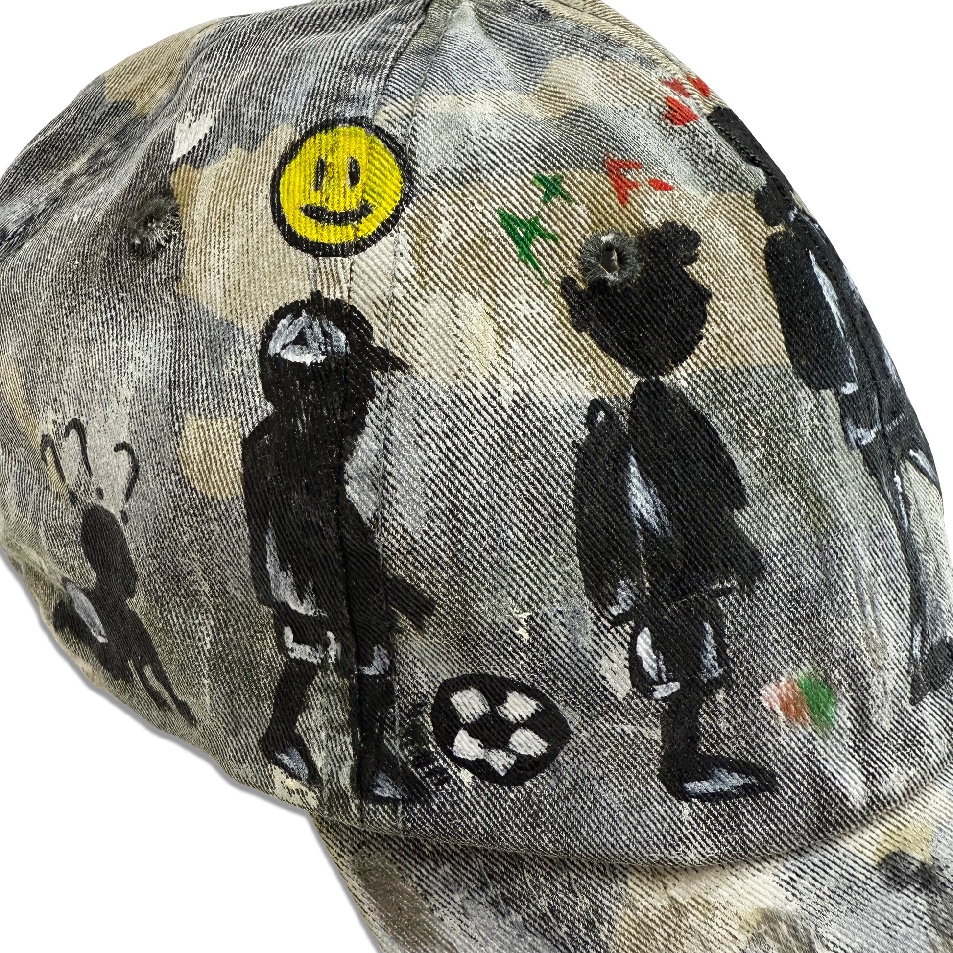 Suture Studios Hand Painted Life Cycle 6-Panel Camouflage Hat