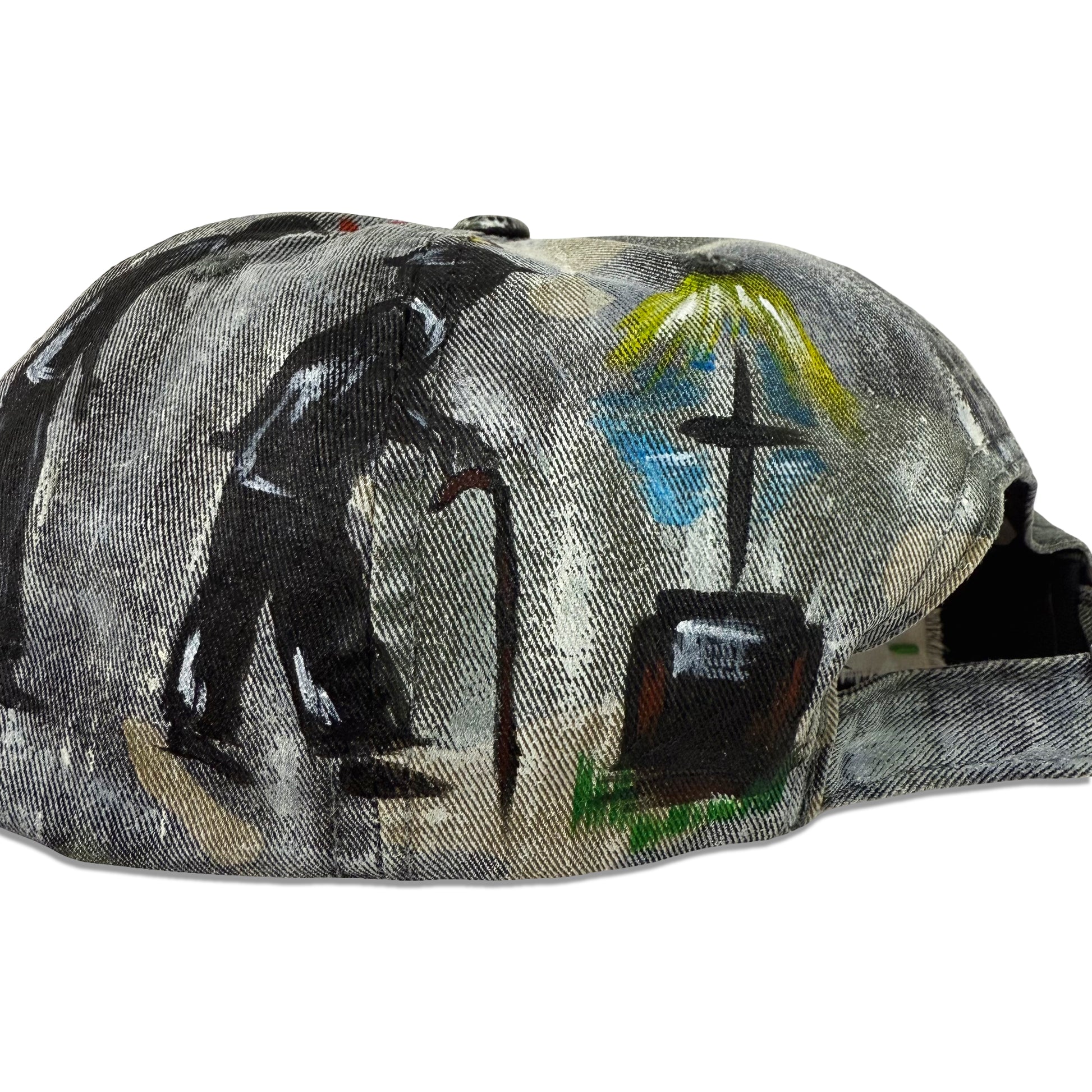 Suture Studios Hand Painted Life Cycle 6-Panel Camouflage Hat