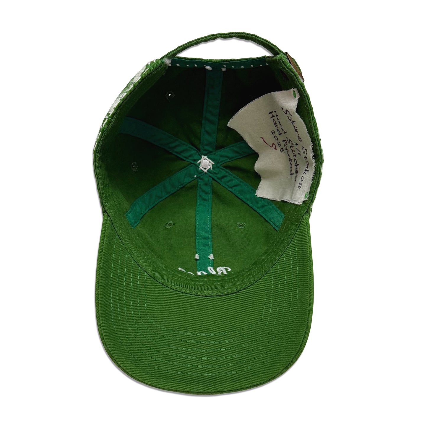 Suture Studios Hand Painted and Embroidered "Black" 6-Panel Hat