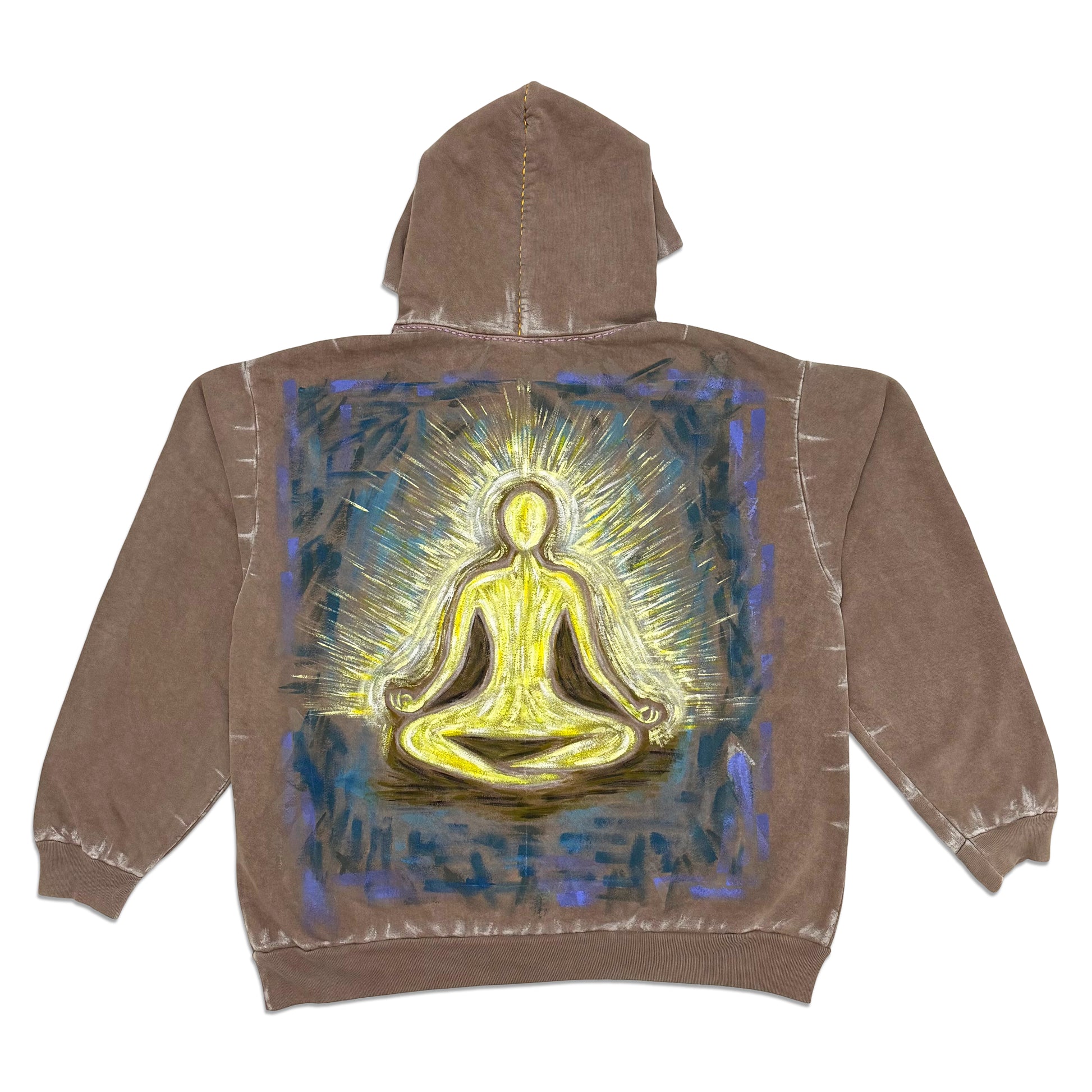 Suture Studios The Aspirer Hand Painted Embroidered Hoodie Extra Large