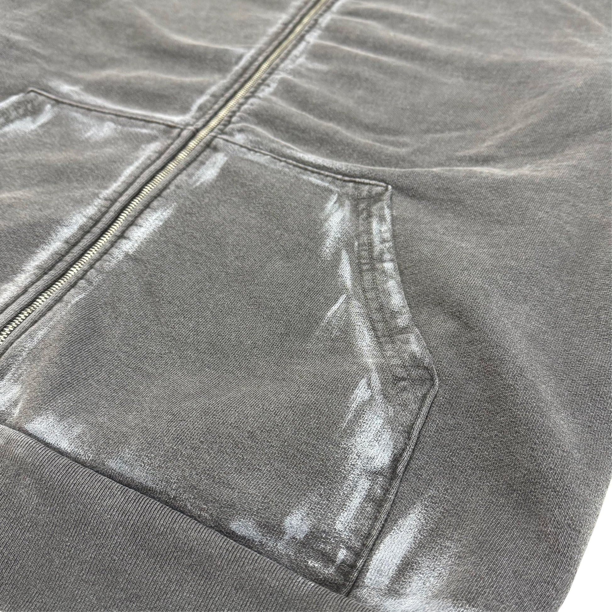 Suture Studios The Loner Hand Painted Embroidered Zip up Hoodie Large