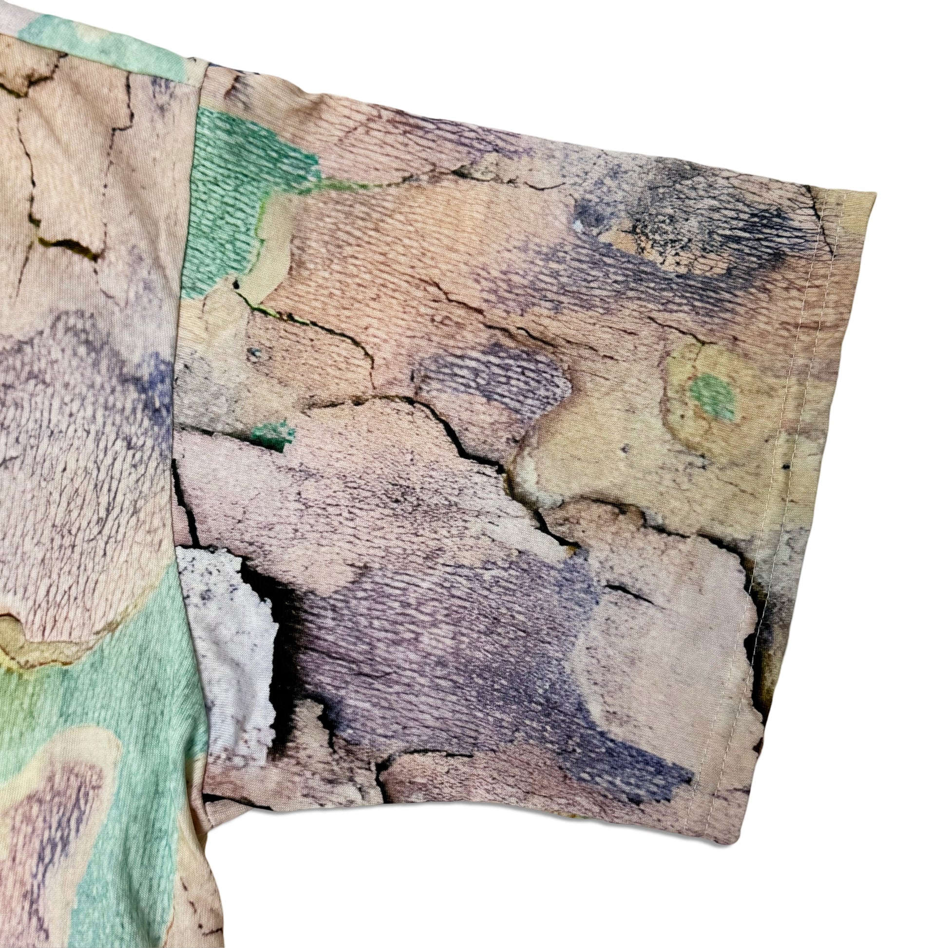 Suture Studios Tree Bark Camouflage All Over Pattern T-shirt