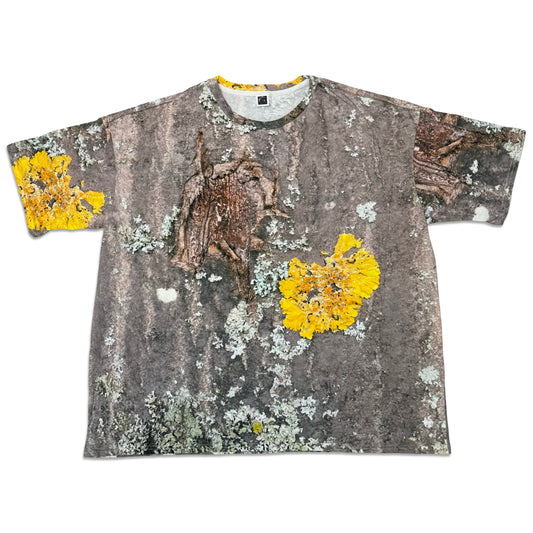 Suture Studios Tree Lichen Camouflage All Over Graphic Pattern Oversized T-shirt