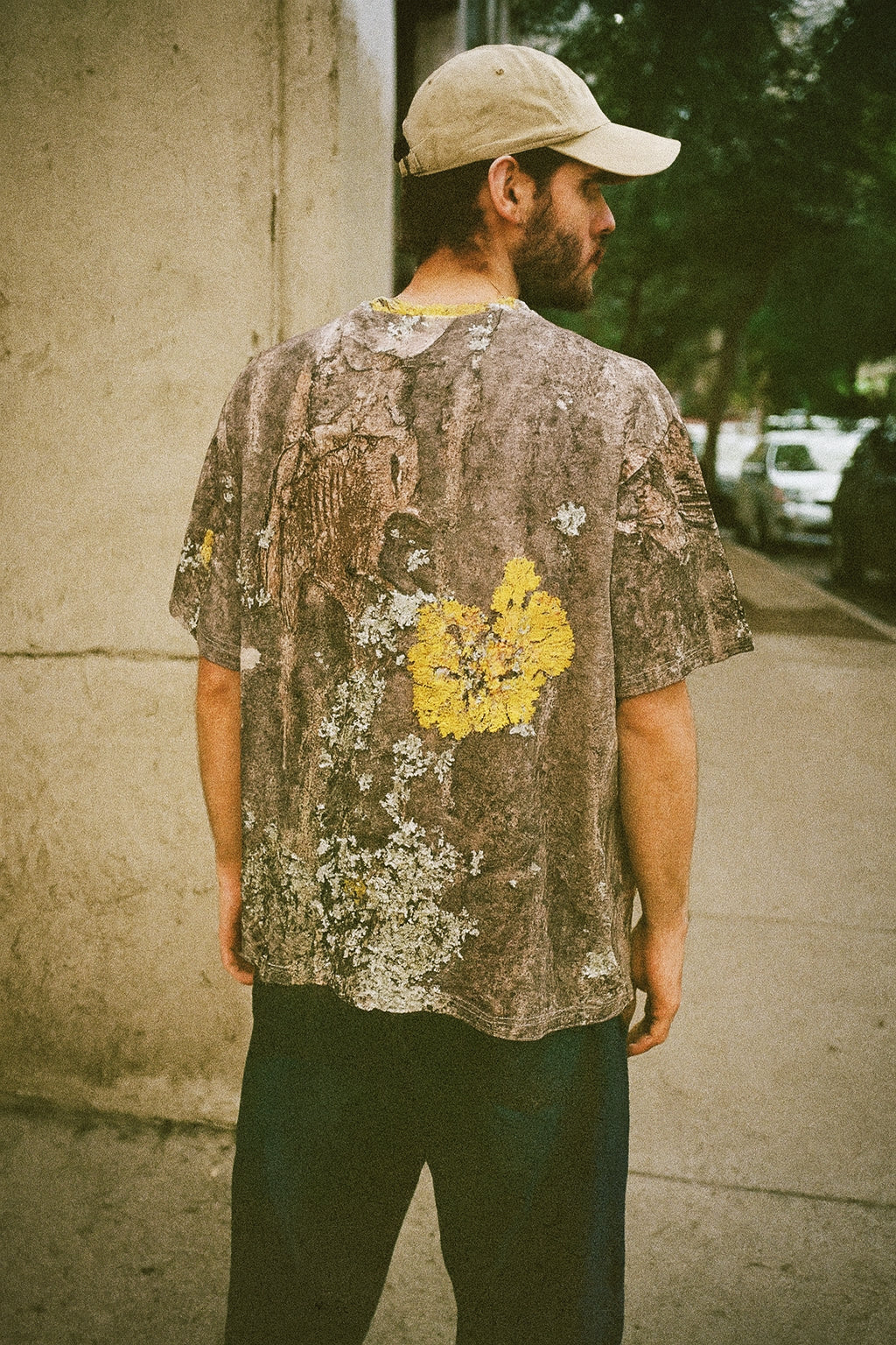 Suture Studios Tree Lichen Camouflage All Over Graphic Pattern Oversized T-shirt